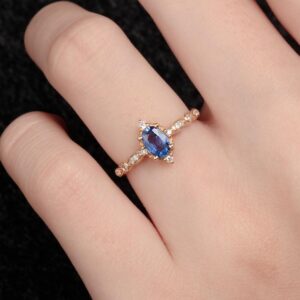 Vintage Sapphire Wedding Rings